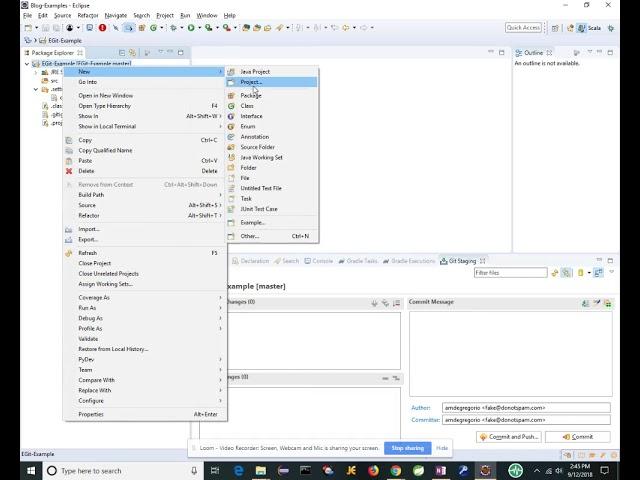 EGit Eclipse with GitHub Tutorial
