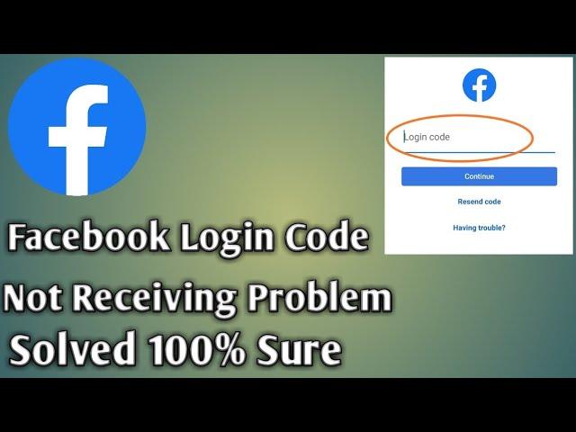 Facebook login code not receiving problem solved 2023.