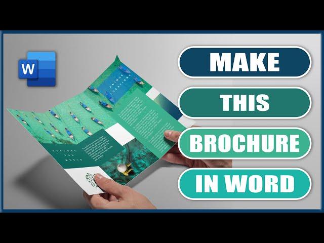 How to make a TRI-FOLD Leaflet/Brochure in Word | Microsoft Word Tutorials