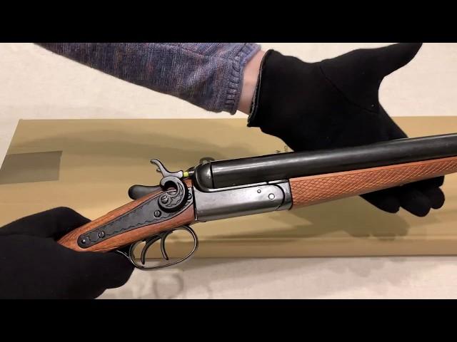 Ружье двуствольное с шумовыми пистонами, Wyatt Earp double-barrel shotgun fire caps, Denix 1115