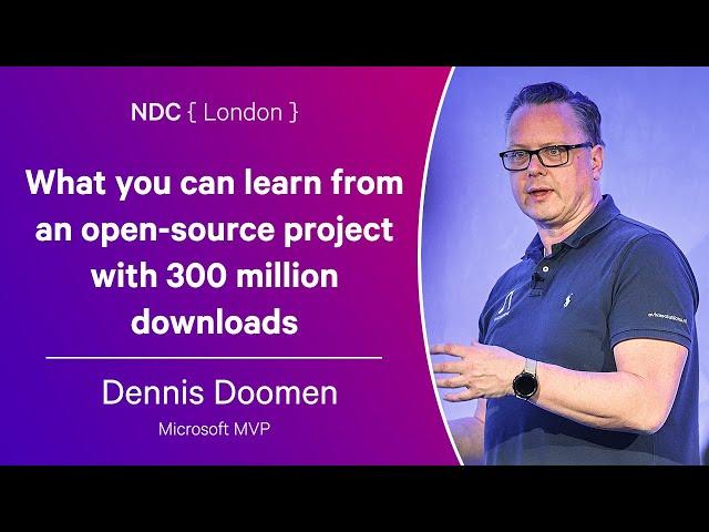 What you can learn from an open-source project with 300 million downloads - Dennis Doomen