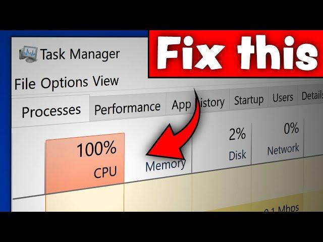 How Fix High CPU Usage 100% on Windows 10 (steps that work)