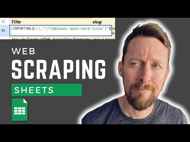 5 Functions for Web Scraping in Google Sheets