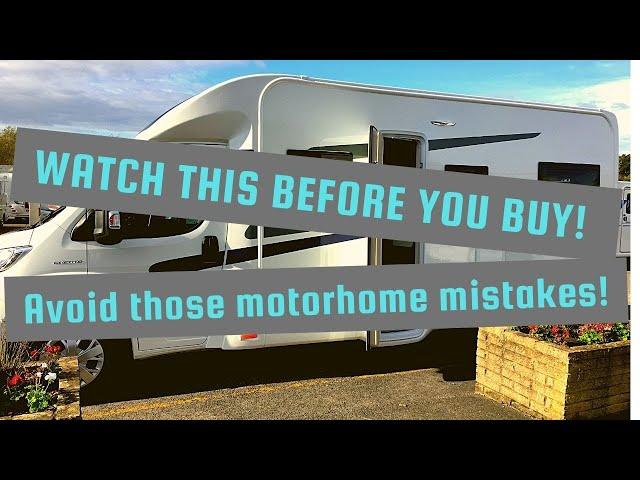 Motorhome. Buying a first motorhome? A few pointers if you're about to buy a #motorhome #vanlife