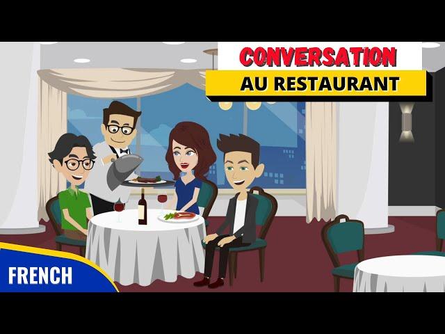 French Conversation at Restaurant | Conversation en Français au Restaurant