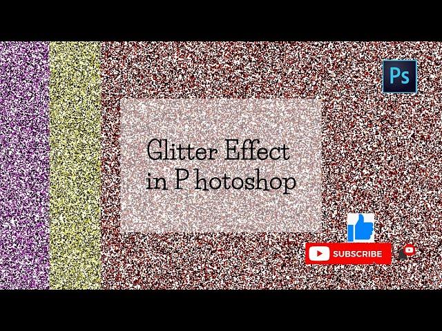 //How to Make 'GLITTER EFFECT' in Adobe Photoshop// #pattern #youtube #photoshop #effect #digital