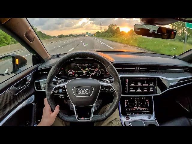 2024 Audi RS7 Performance - Twin Turbo V8 Evening Commute