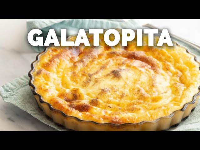 Small Batch Galatopita - Greek Easter Milk Pie [No Filo / Phyllo!]