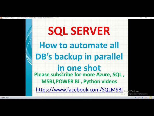 sql automate database backups in one shot| Schedule SQL Database backup |sql maintenance plan backup