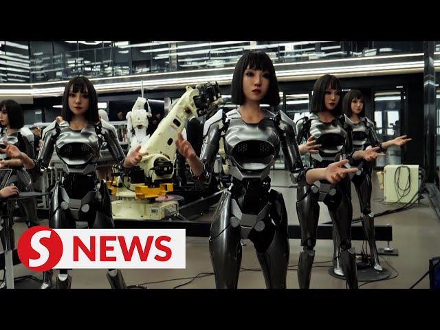 Humanoid robots come to life in Chinese factory