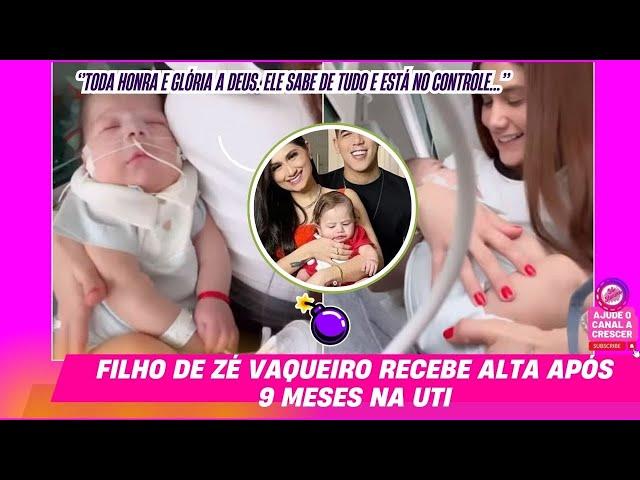 Filho de Zé Vaqueiro recebe alta após 9 meses na UTI#noticias #fofoca