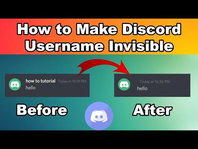 How to Make Discord Username Invisible | Blank Discord Name
