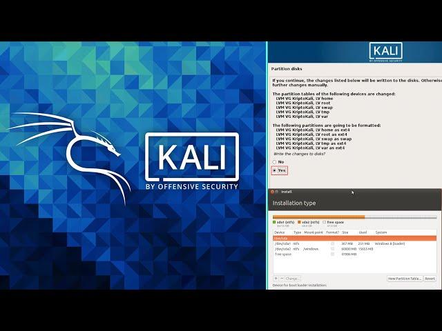 How to Install Kali Linux | Create Manual Disk Partition in Kali Linux  for Dual Boot