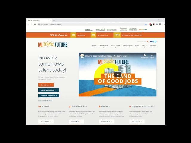 MI Bright Future Educator Portal Tutorial