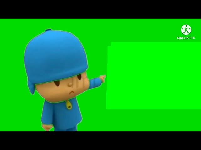 pocoyo go away green screen