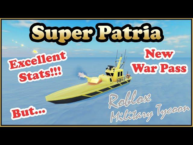 Super Patria, Fast, Powerful & Sturdy, BUT... | Military Tycoon Roblox