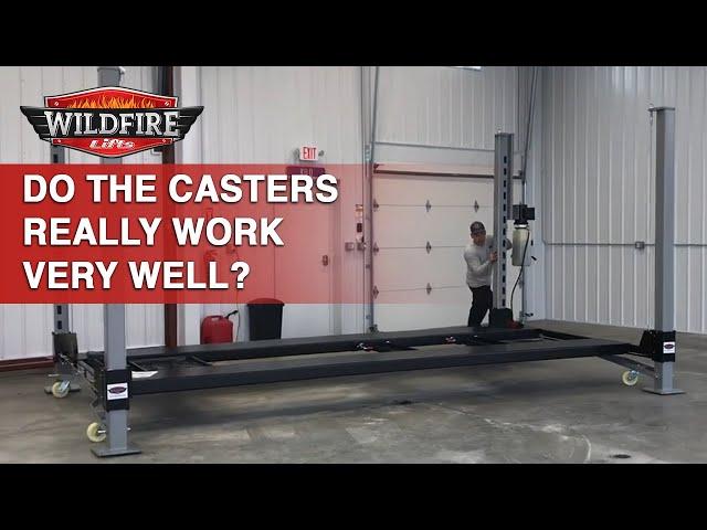 How Easy: Moving A 4 Post Car Lift On Casters