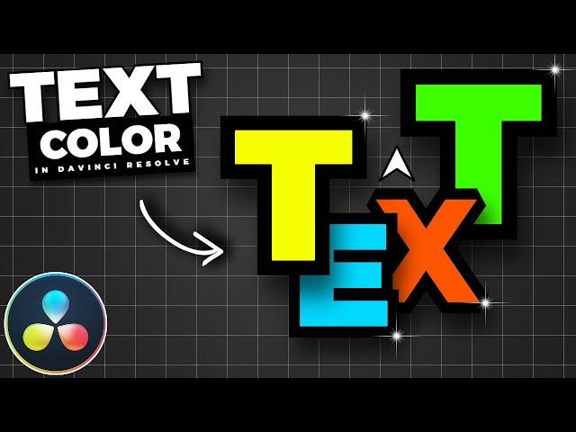 How To CHANGE Text COLOR In Davinci Resolve