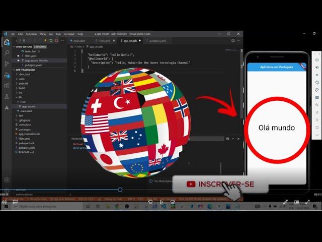 RESOLVIDO Como Fazer um App em Flutter em Múltiplos Idiomas Flutter LOCALIZATION INTL Arquivos ARB