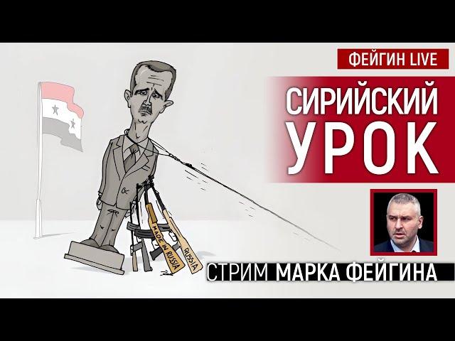 СИРИЙСКИЙ УРОК. СТРИМ МАРКА ФЕЙГИНА 08/12/2024