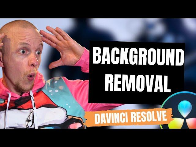 How to remove the background using AI in Davinci Resolve 18