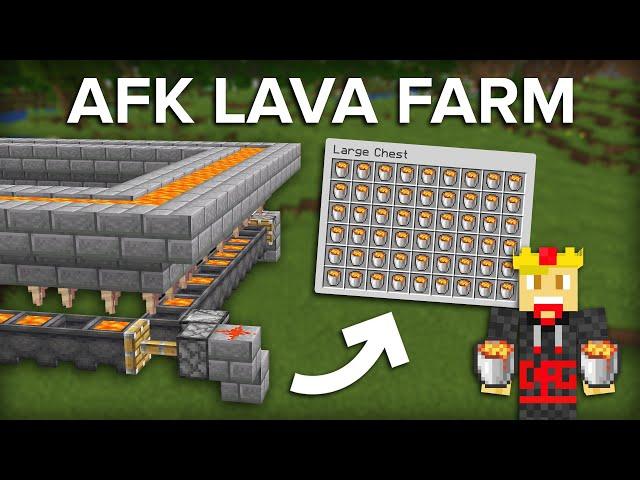 Minecraft AFK Lava Farm Using Dripstone - 110+ Lava Buckets Per Hour!