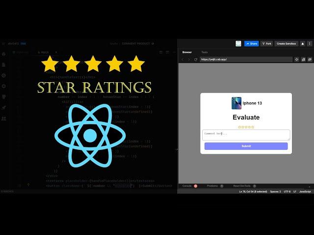 Star Ratings Component in ReactJS