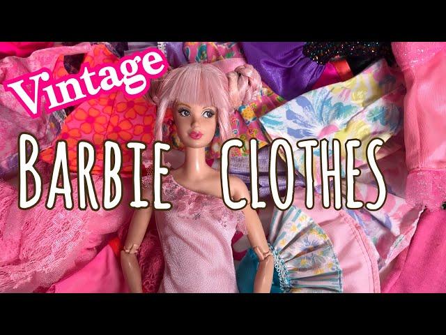 VINTAGE BARBIE CLOTHES! TRY ON MINI-ME!!!