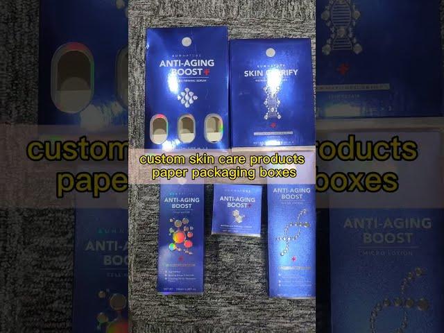 Custom Skin Care Products Packaging Paper Boxes #shorts @SUN NATURE(CUSTOM PACKAGING)