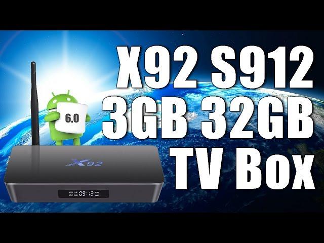 X92 Amlogic S912 Octa Core 3GB 32GB Android 6.0 4K TV Box