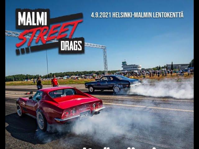 Vintage Car Show in Helsinki, Finland || FHRA Malmi Street Drags #2 || Vintage Car Race MalmiAirport