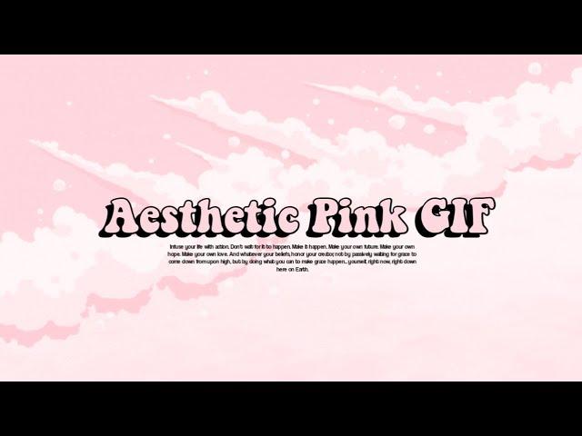 Pink Aesthetic kawaii GIF For edits
