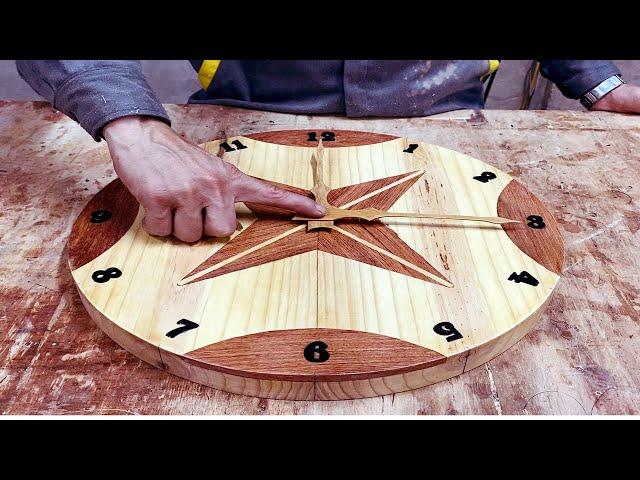 DIY Wall Clock Making// Great Woodworking Ideas