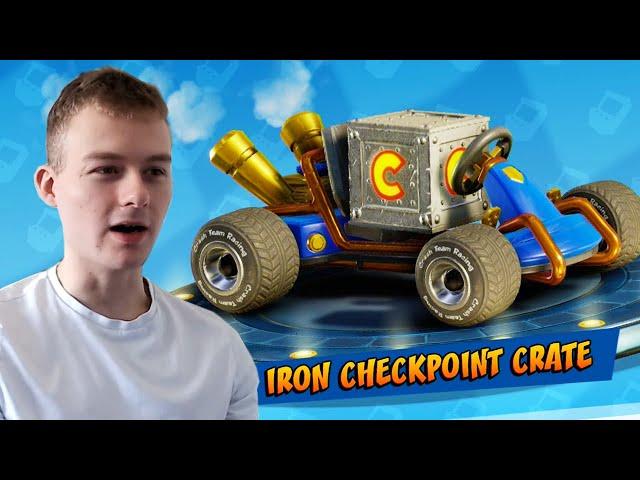 Unlocking the Iron Checkpoint Crate! (Crash Team Racing)