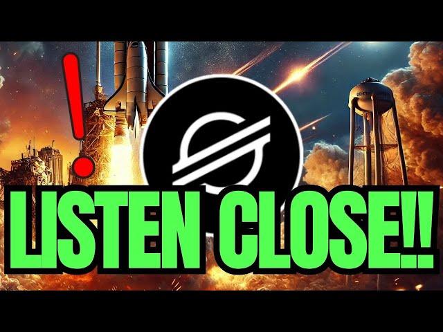 STELLAR (XLM) ALL HOLDERS LISTEN CLOSELY TO THIS !!!! | MAJOR UPDATE | STELLAR CRYPTO NEWS TODAY