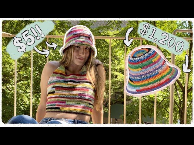 Easy Tutorial for Miu Miu’s Crochet Bucket Hat!