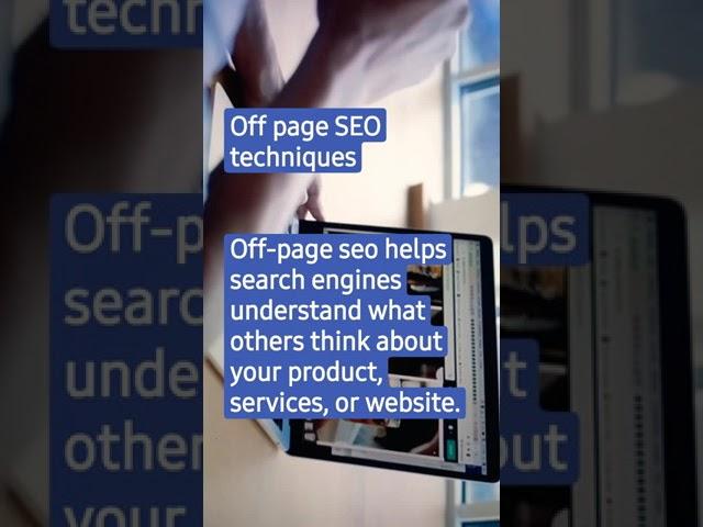 off page seo techniques - off-page seo and link building