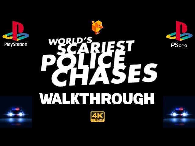 World's Scariest Police Chases (2001) 100% Walkthrough (All Commendations) - PS1/DuckStation 4K-UHD
