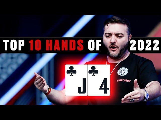 TOP 10 Poker Hands Of 2022 | YEAR REVIEW ️ PokerStars