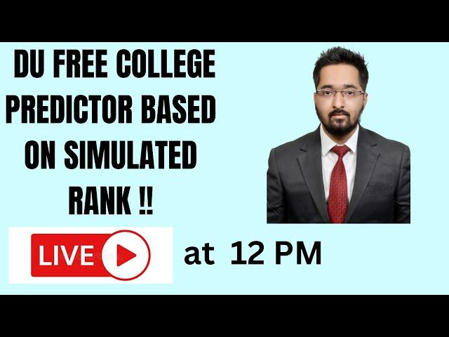 Delhi University College Predictor (Based on Your Merit Rank) | Delhi university Simulated list