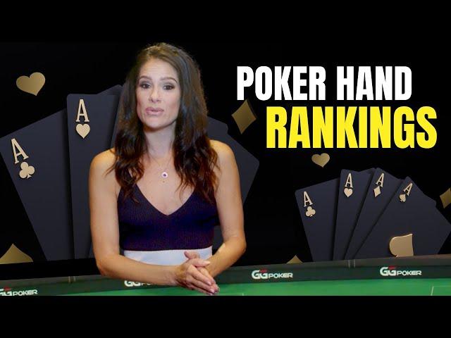 Poker Hand Rankings - What Beats What?