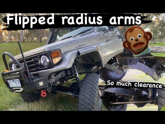 79 series Landcruiser flipped radius arm conversion !