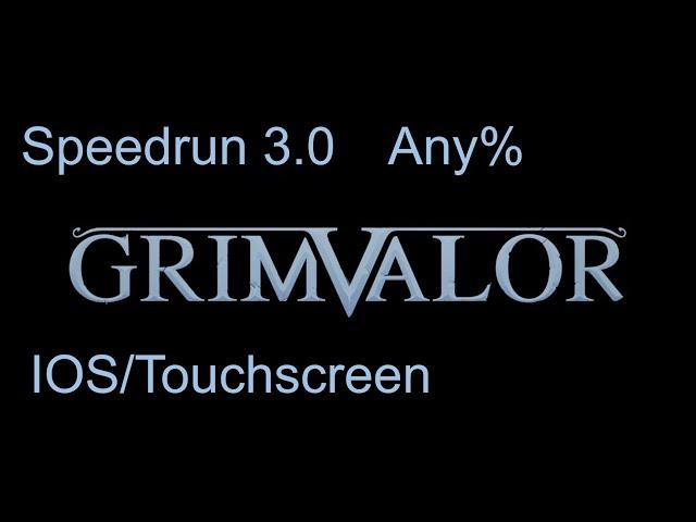 Grimvalor,speedrun,completed the game in 1hour40mins.