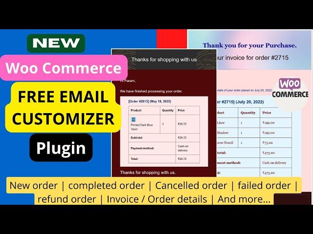 Free WooCommerce Email customizer plugin | Customize WooCommerce email templates