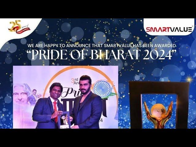 SmartValue Has Been Awarded "Pride of Bharat 2024" | Smart Value Limited