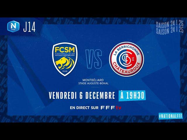 J14 I FC Sochaux-Montbéliard vs LB Châteauroux en replay (2-2) I National 2024-2025