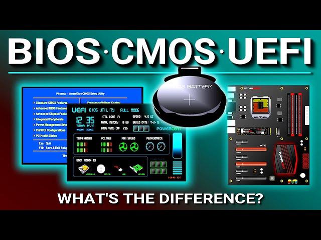 BIOS, CMOS, UEFI - What's the difference?