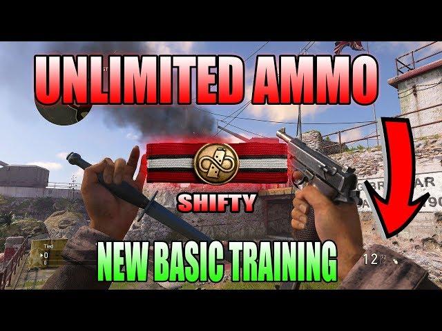 COD WW2  UNLIMITED PISTOL AMMUNITION"| Basic Training Shifty "9mm sap" Multiplayer Gameplay