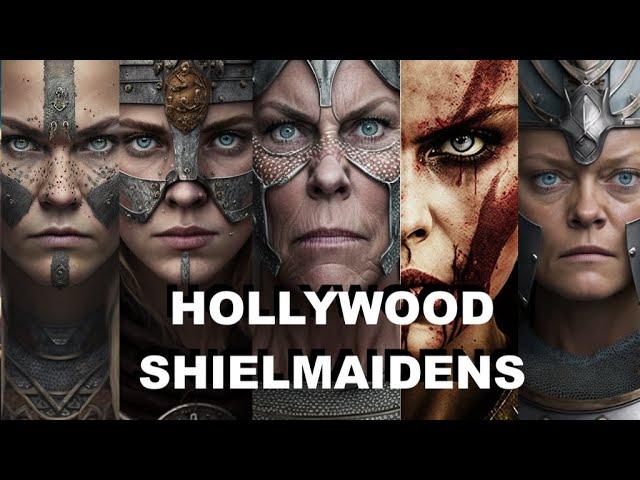 ACTRESSES as VIKING SHIELD MAIDENS / AI generated ai reimagine ai art ai video