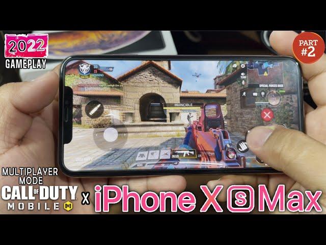 Call of Duty: Mobile (MULTIPLAYER) Gameplay on iPhone XS MAX in 2022? | MAX GRAPHICS & FPS! [PART 2]
